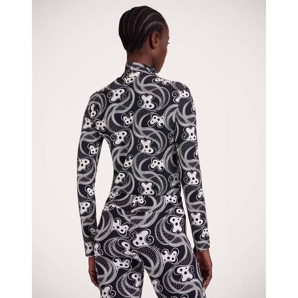 La DOUBLEJ Turtleneck Top in Aperol XS - Picture 2 of 4